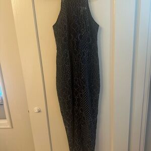 Shona Joy navy blue lace Dress